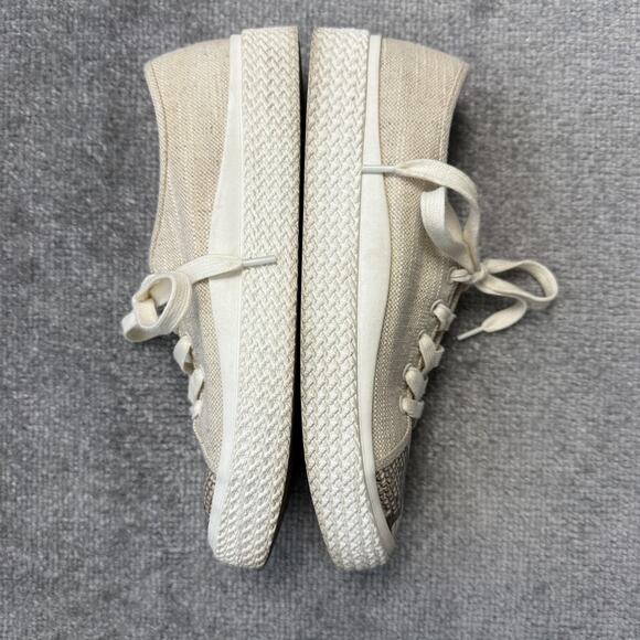 Dolce Vita Shoes Womens Size 8.5 Canvas Snake Print Lace Up Low Top Sneakers - Picture 9 of 12